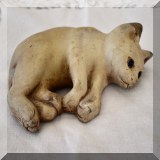 D102. Cement sleeping cat 8” - $12 